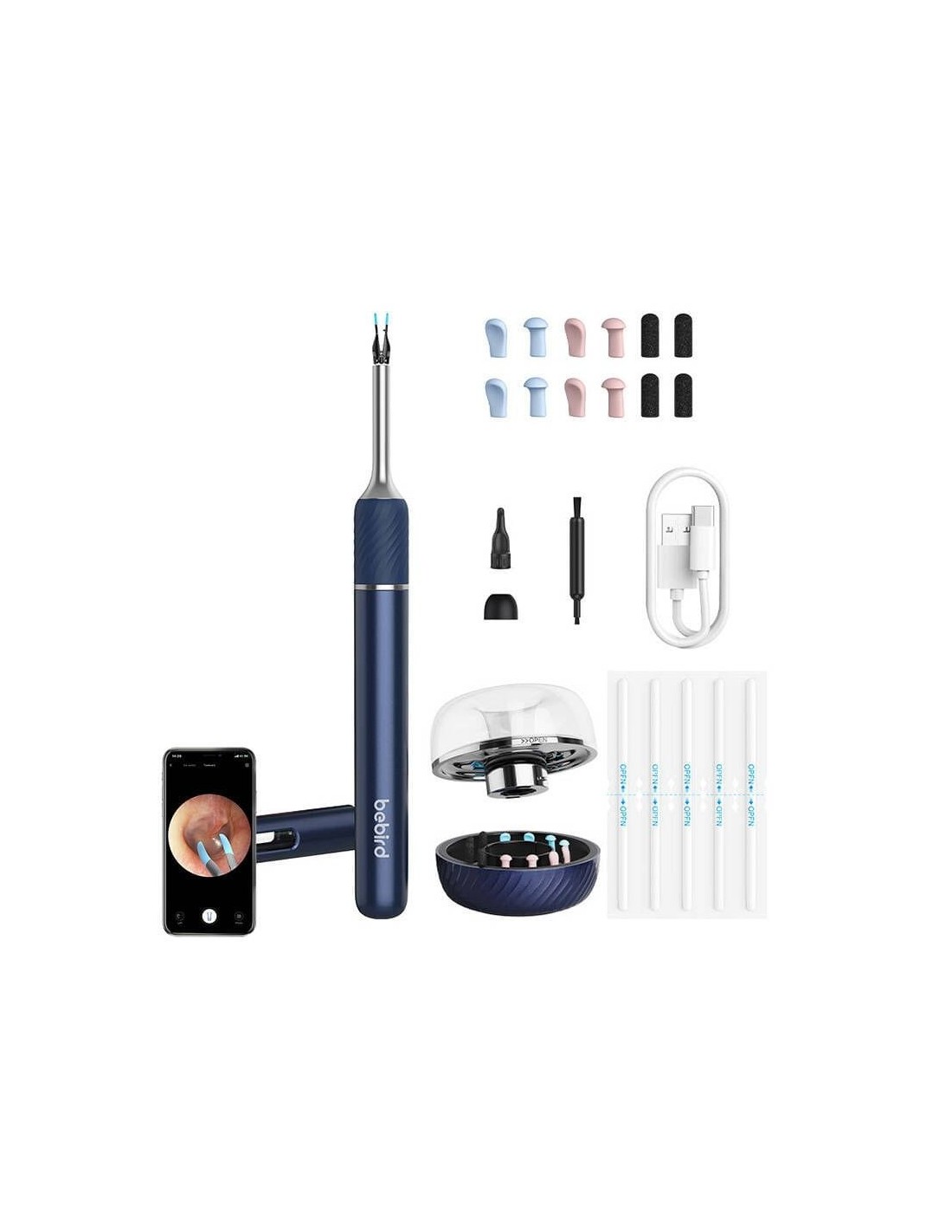 Otoscopio limpiador de oídos Rod Bebird Note 5 Azul 60 min en Logroño