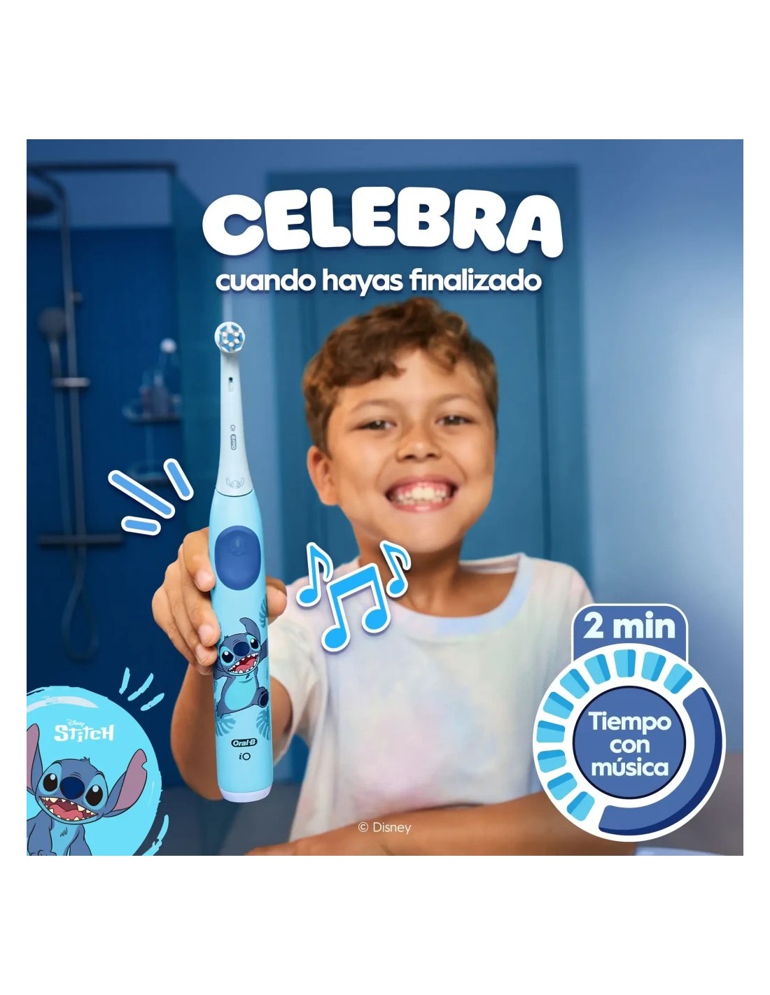 Cepillo de dientes eléctrico Oral-B iO Kids 6+ Stitch con estuche de v