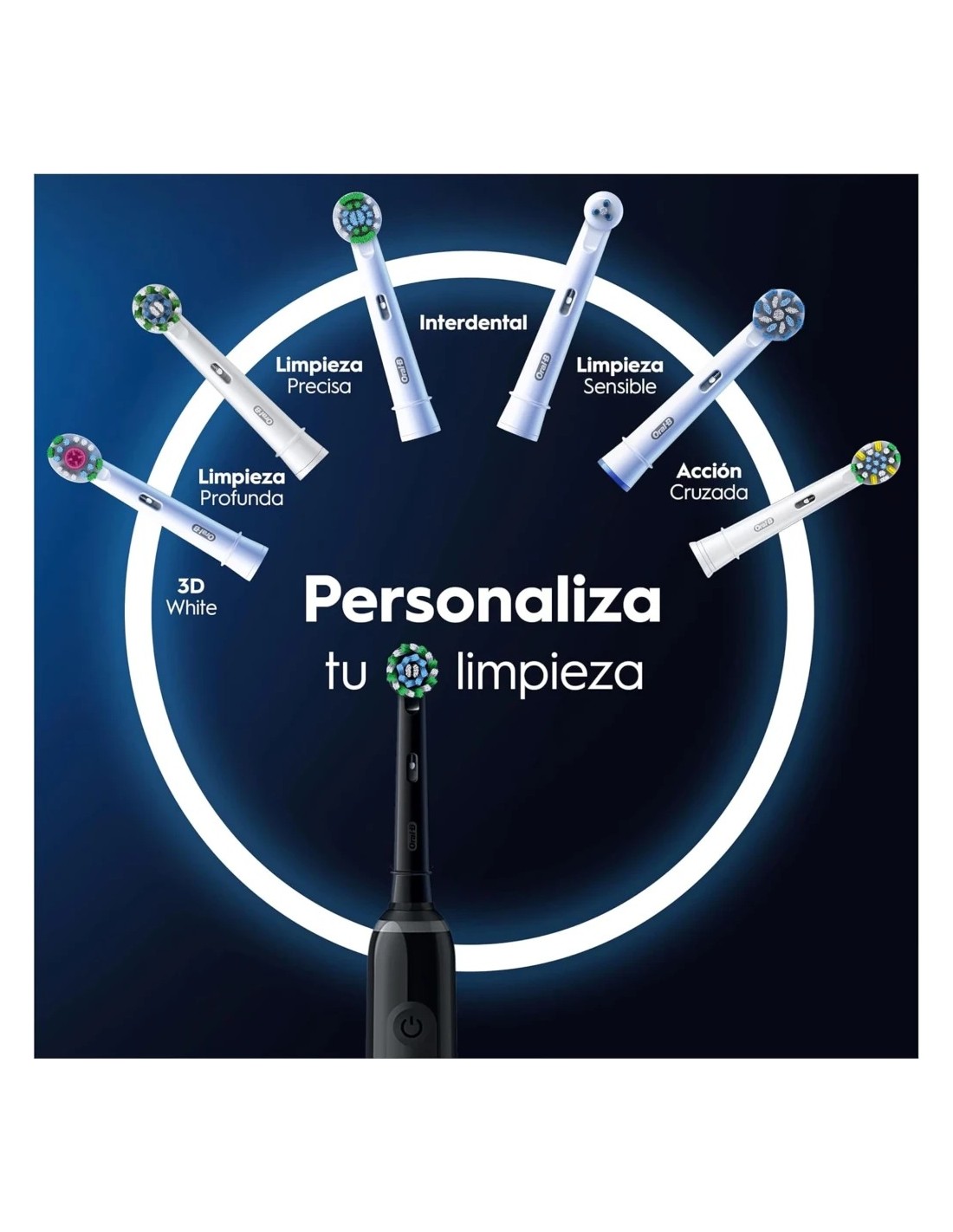 Cepillo de dientes eléctrico Oral-B Pro 3 3000 CrossAction Edition Neg