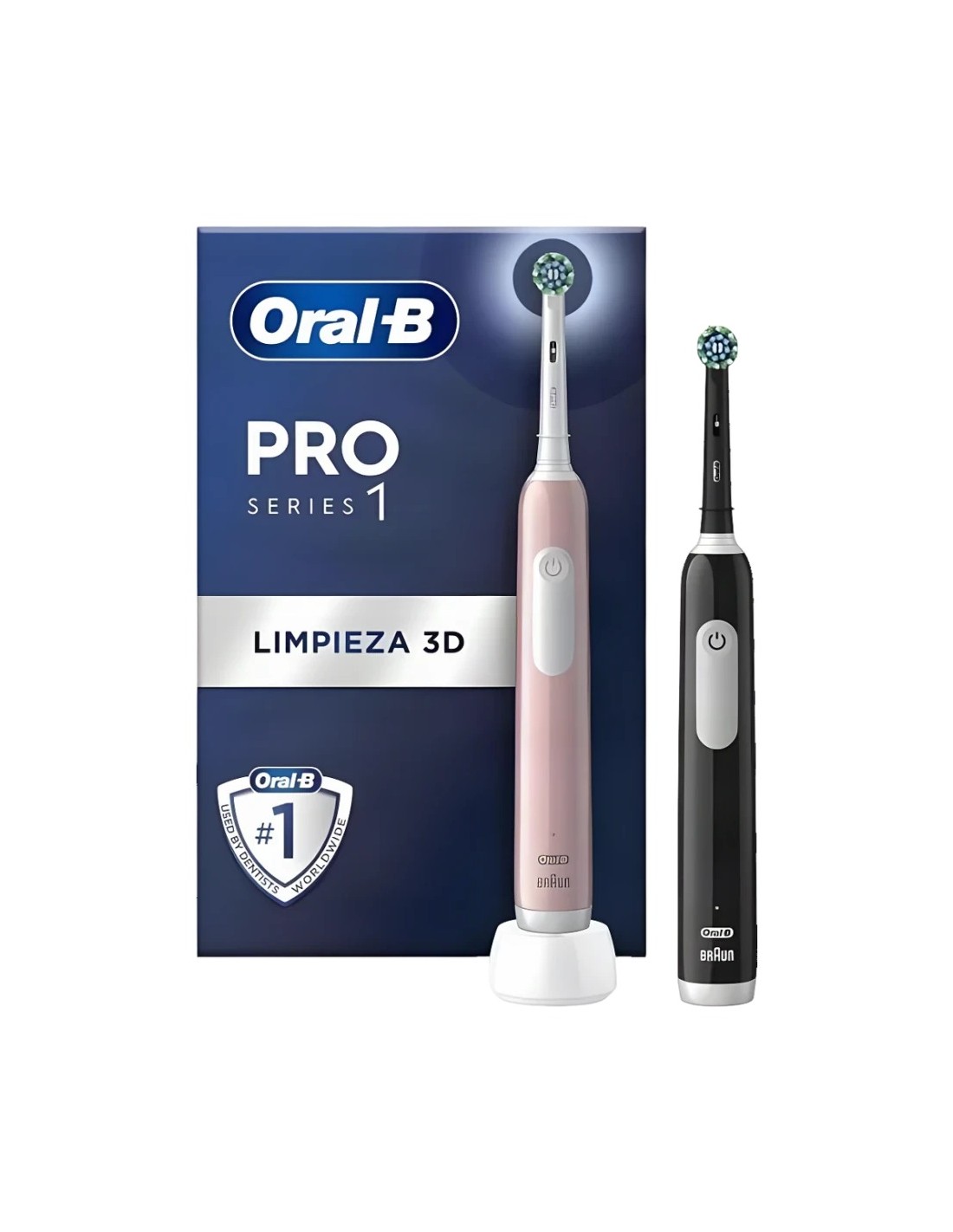 Cepillo de dientes eléctrico Oral-B Pro Series 1 Duo CrossAction Negro