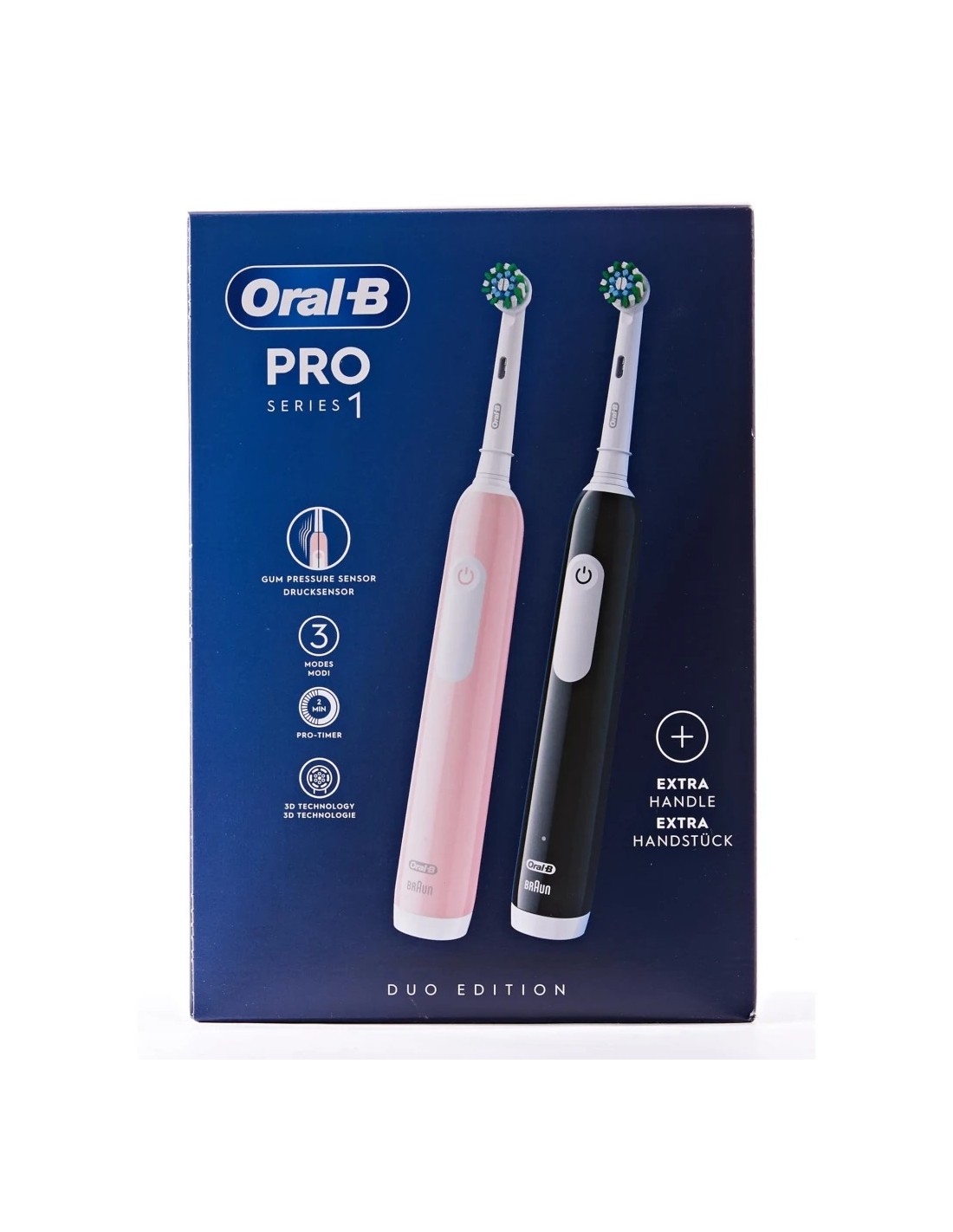 Cepillo de dientes eléctrico Oral-B Pro Series 1 Duo CrossAction Negro