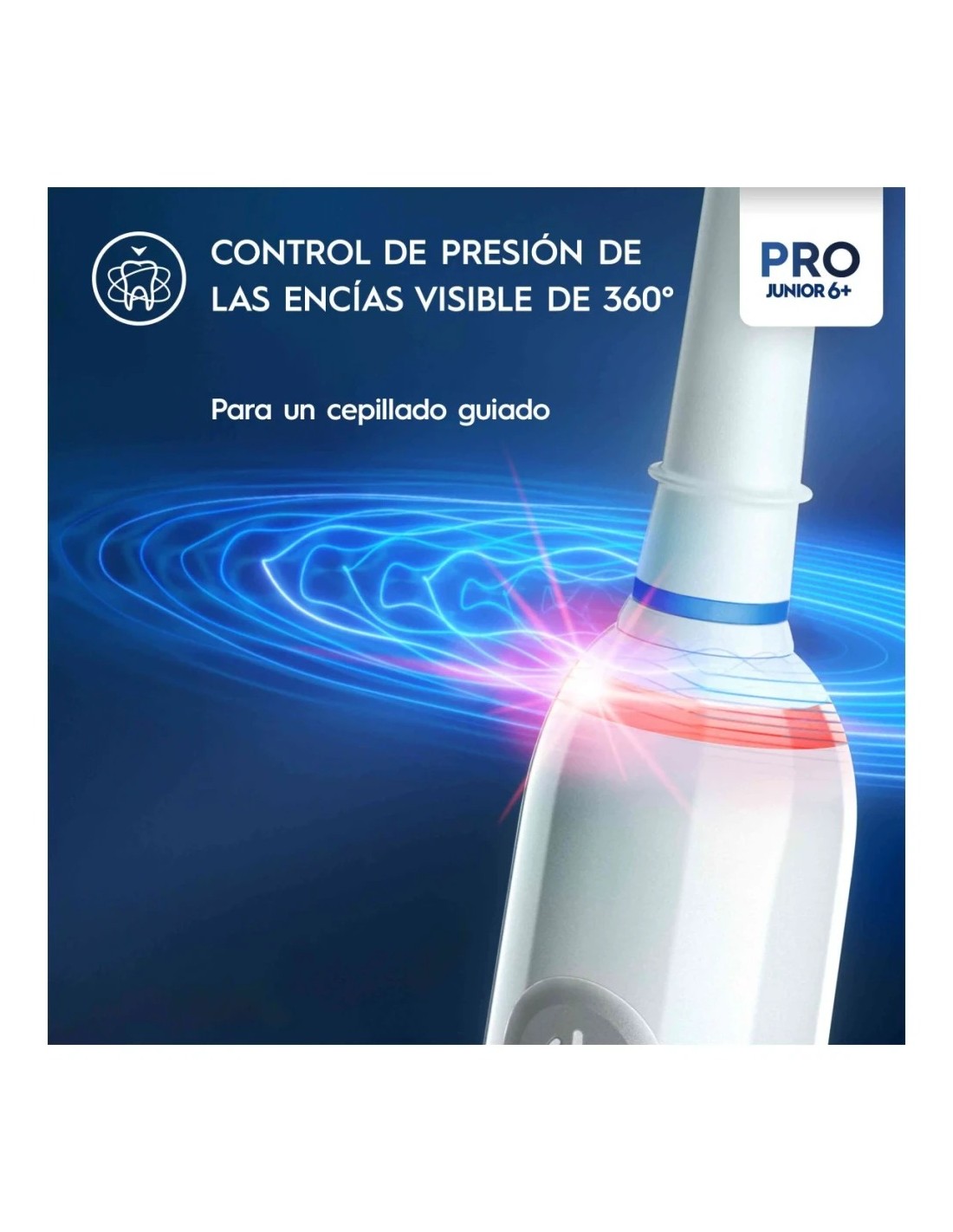 Cepillo de dientes eléctrico Oral-B Pro Junior 6+ Frozen Sónico girato