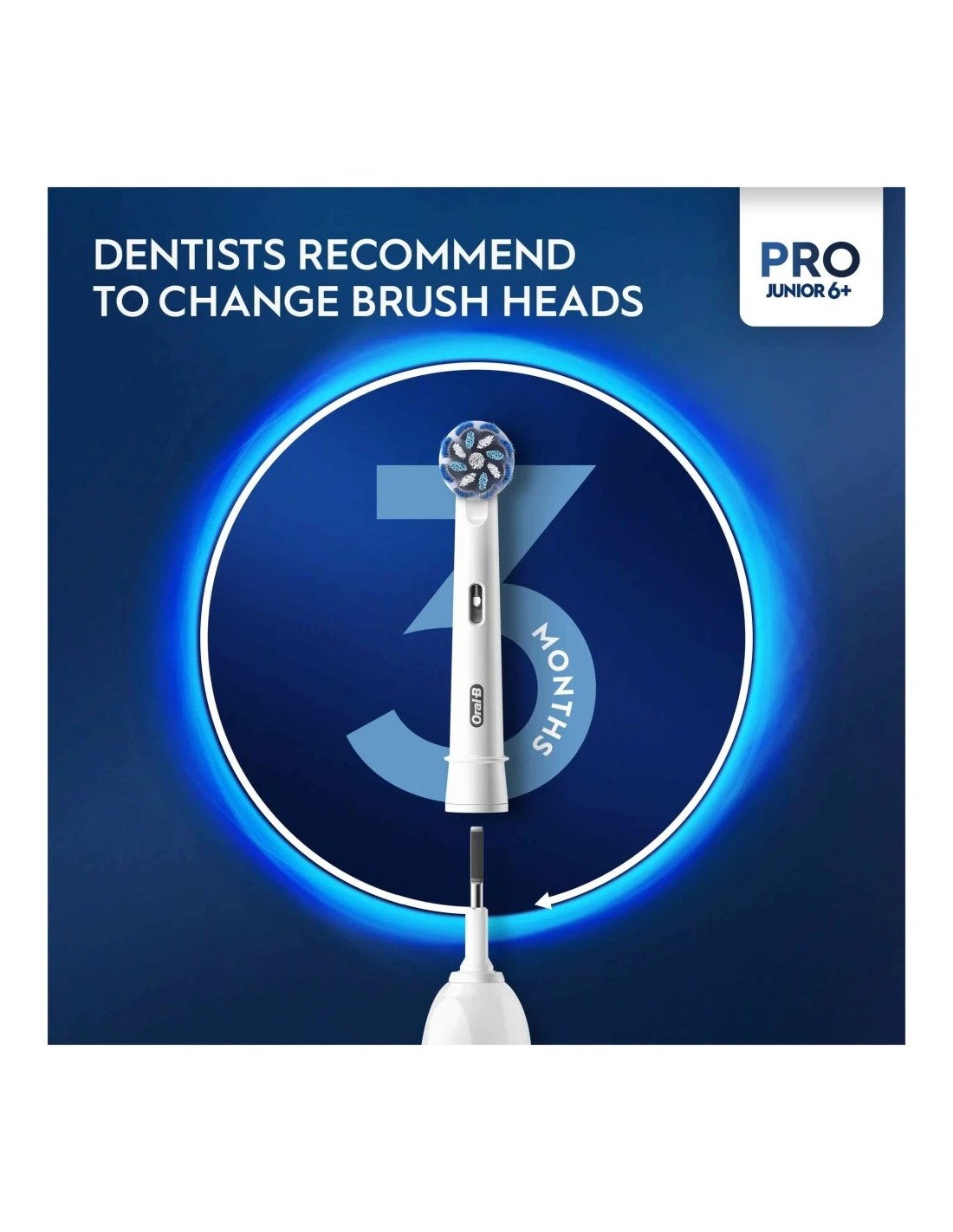 Cepillo de dientes eléctrico Oral-B Pro Junior 6+ Frozen Sónico girato