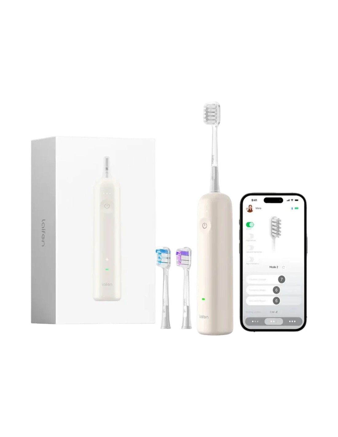 Cepillo de dientes eléctrico Laifen Wave ABS Sónico Standard Milk Tea