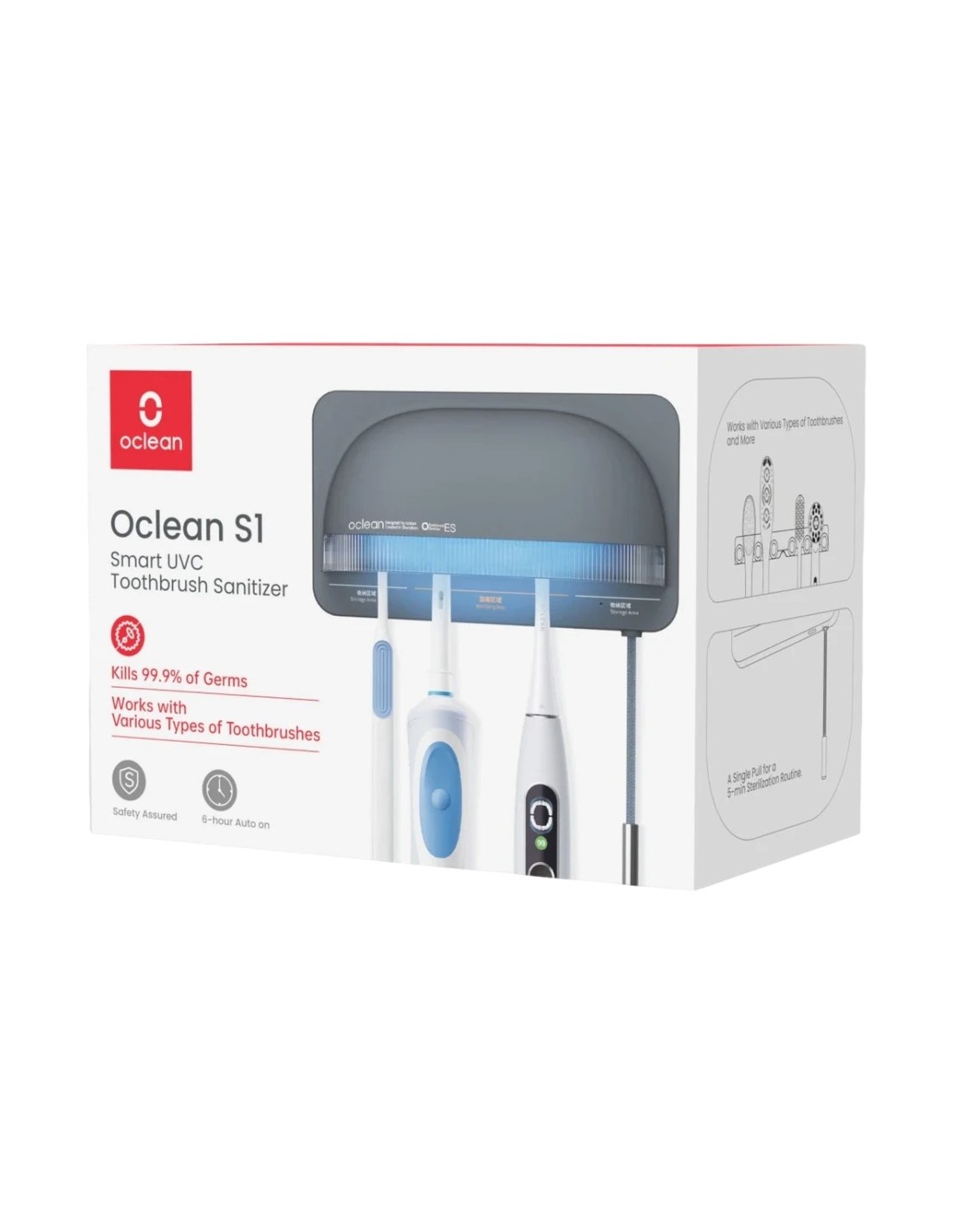 Higienizador para cepillo de dientes Oclean S1 UV-C Corriente alterna 