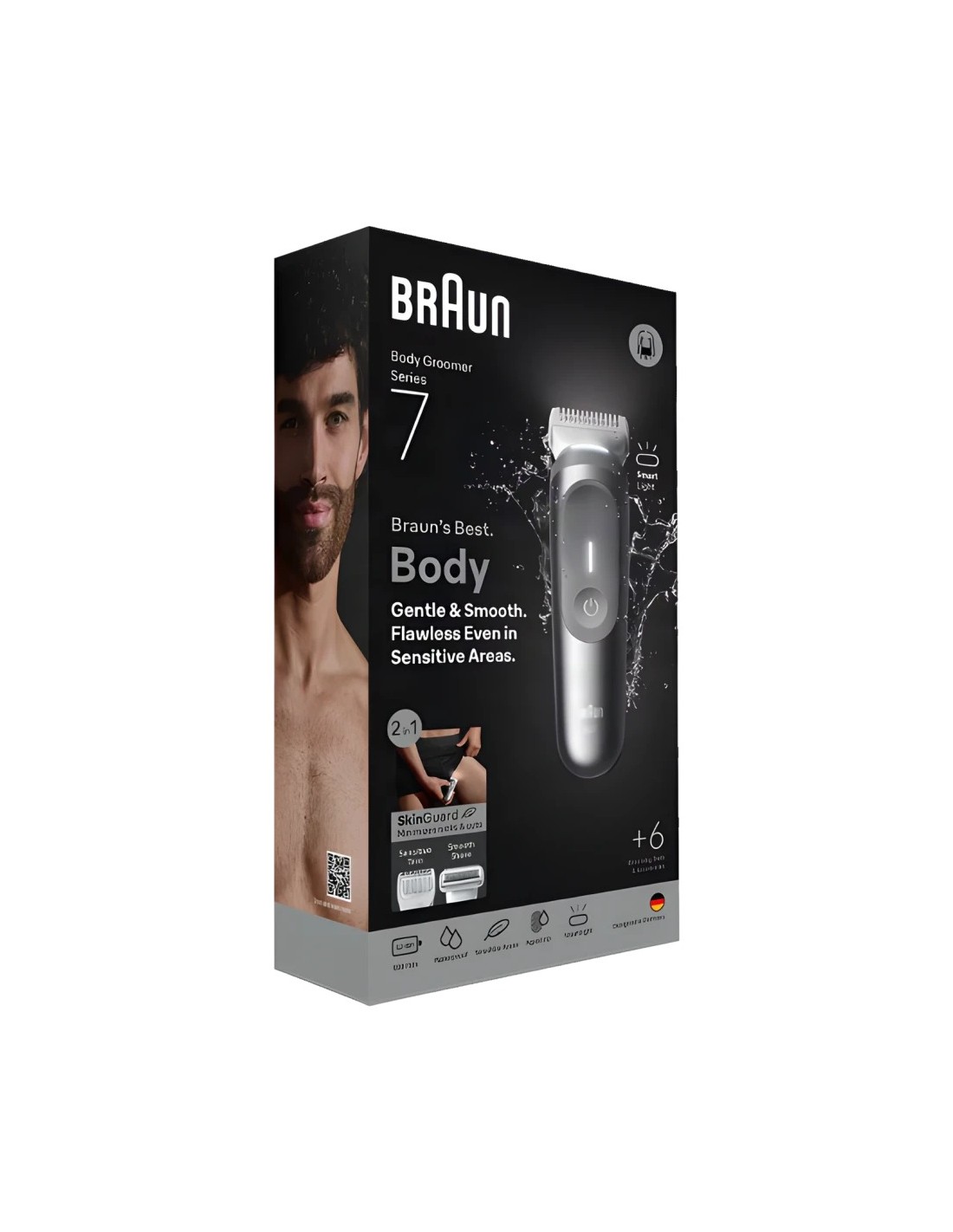Afeitadora corporal Braun Series 7 BG7550 seco y mojado inalámbrico