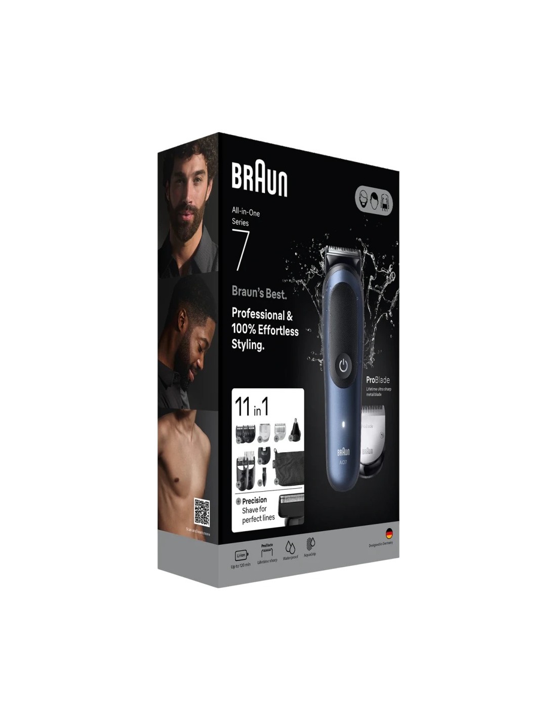 Recortadora multiusos Braun Series 7 AIO7540 All In One Style Kit 120 