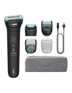 Afeitadora corporal Philips Bodygroom Series 7000 Triple Protect seco  2