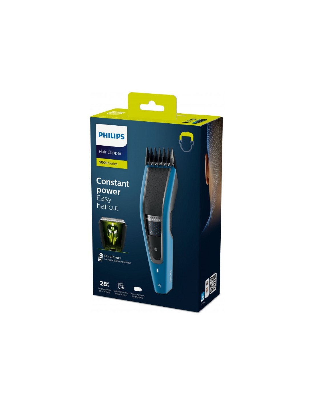 Cortapelos Philips HC5612/15 5000 Series Lavable Trim-n-Flow PRO Negro