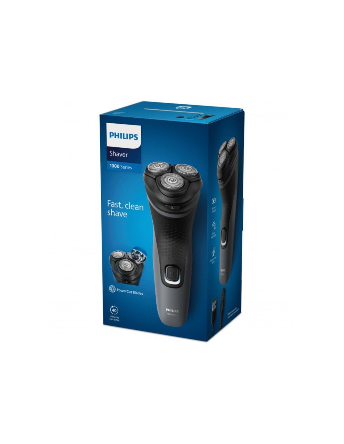 Afeitadora eléctrica Philips Shaver 1000 Series S1142/00 Negro/Gris in