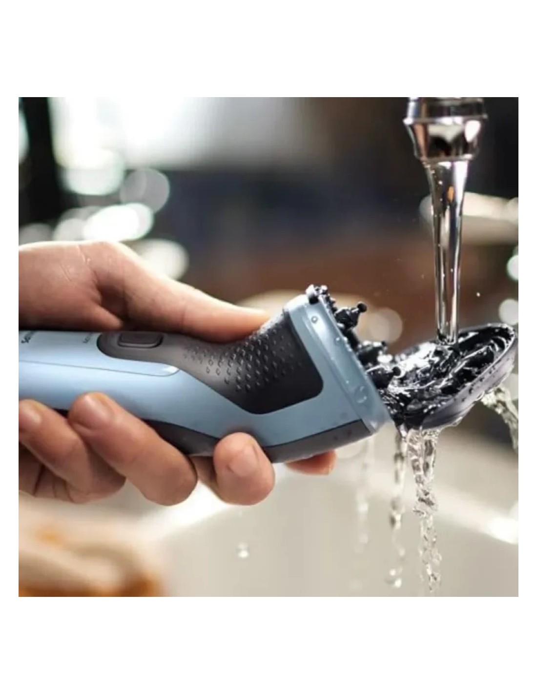 Afeitadora Philips Shaver 3000X Series X3003/00 Negro/Azul seco y moja