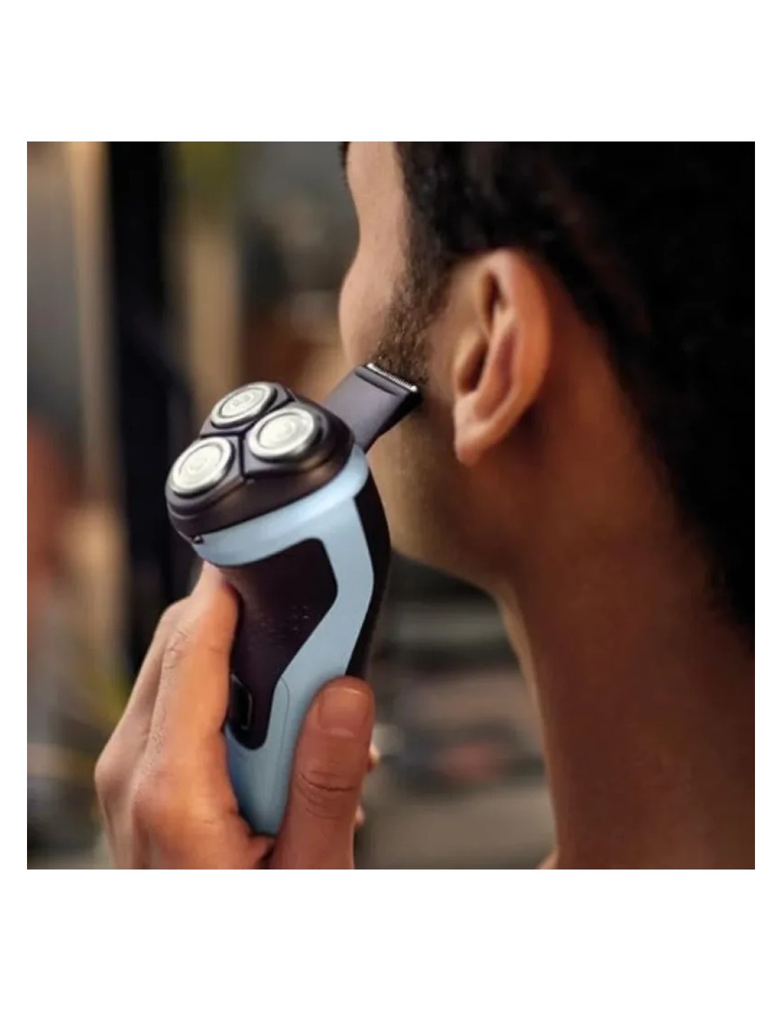 Afeitadora Philips Shaver 3000X Series X3003/00 Negro/Azul seco y moja
