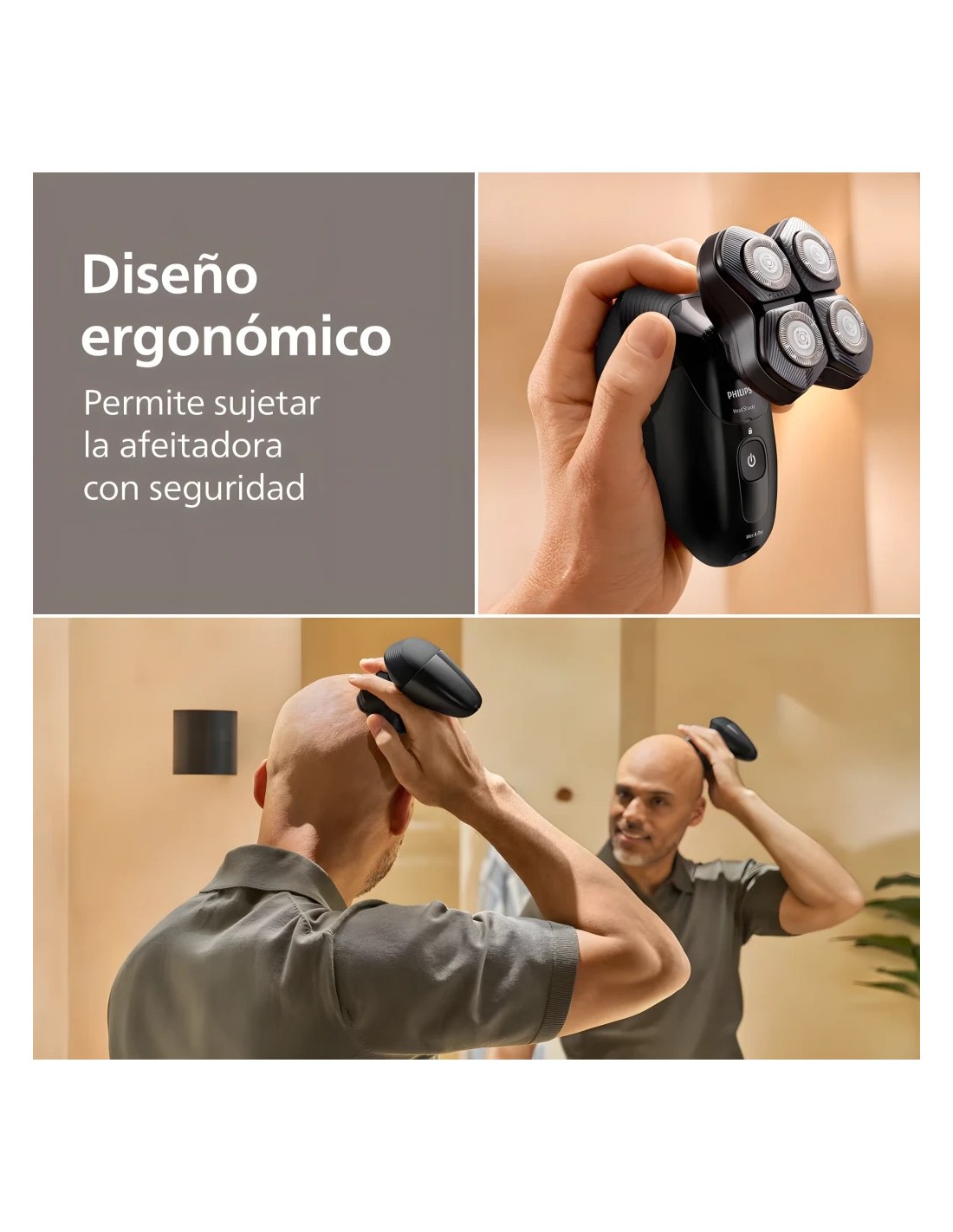 Afeitadora de cabeza Philips Serie 5000 HS5980/15 inalámbrico