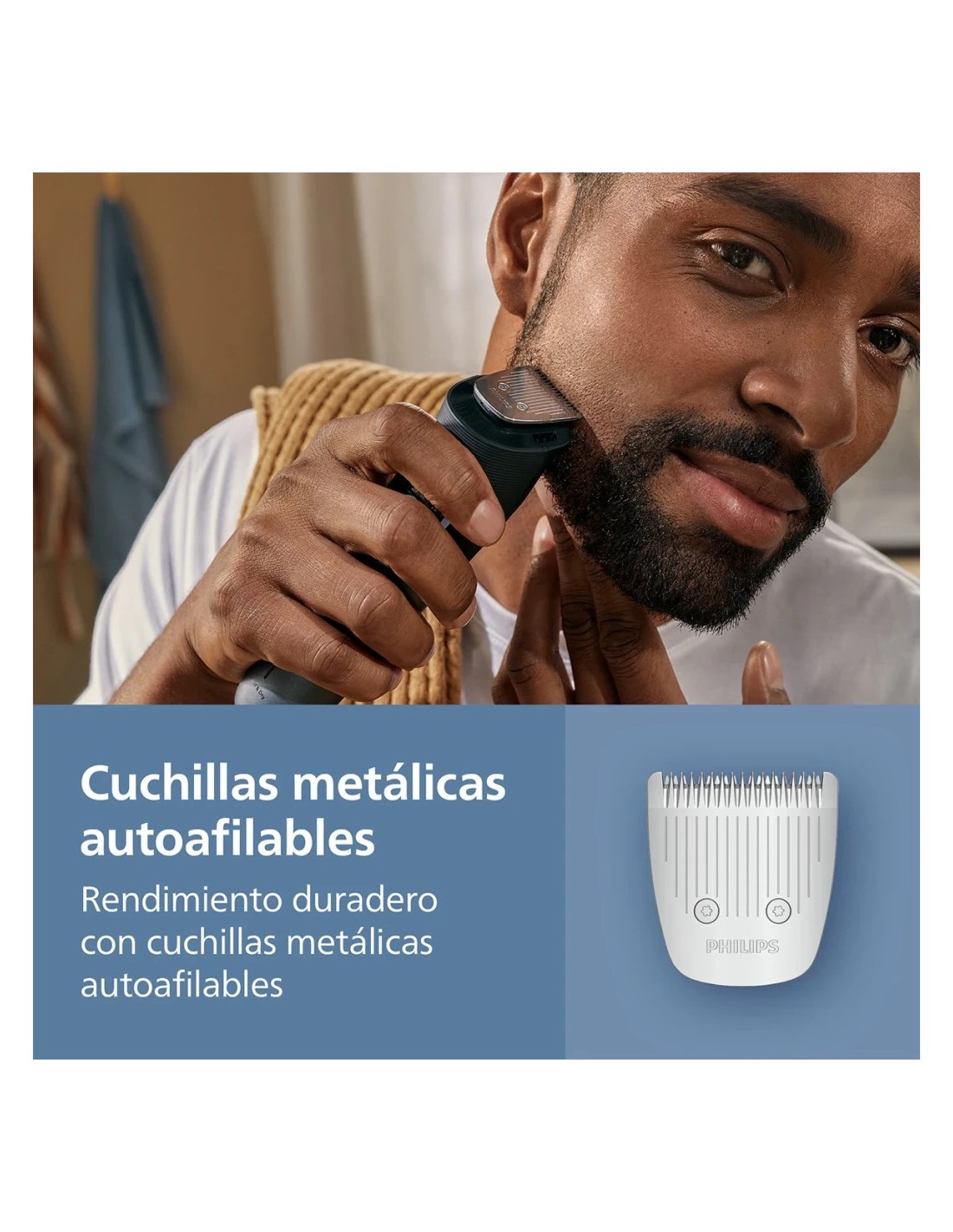 Cortapelos Philips Beard Trimmer Series 5000 BT5780/15 seco y mojado i