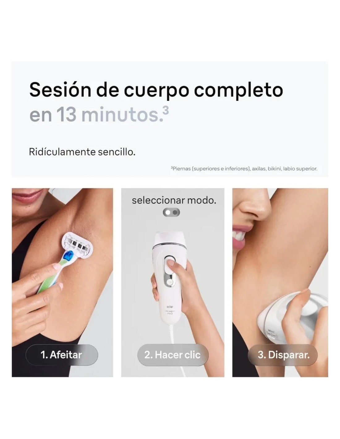 Depiladora ipl Braun Silk-expert Pro 3 PL3136 en Logroño