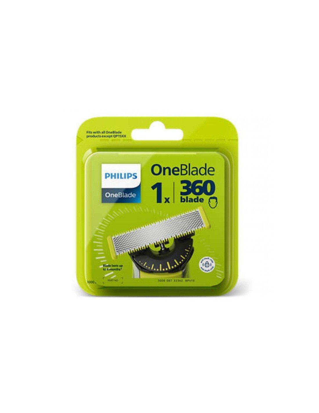 Philips QP410/50 Recambio Cuchilla para OneBlade Series 360 Negro/Verd