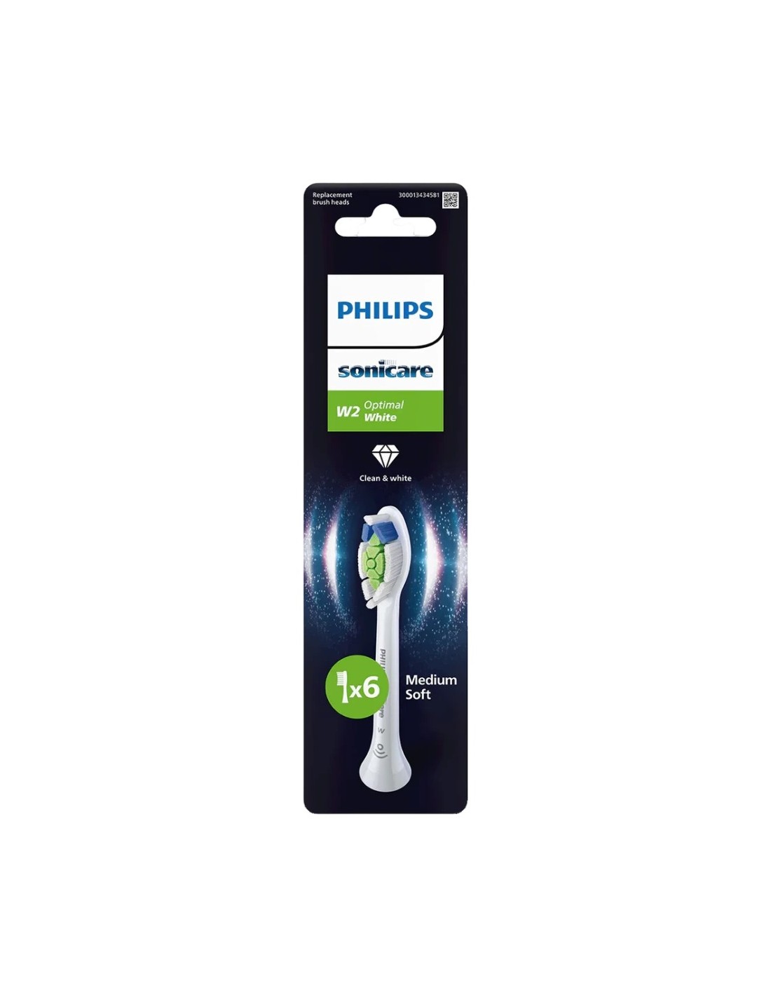 Cabezal de Cepillo Dental Philips Sonicare Optimal White Pack 6 HX6066