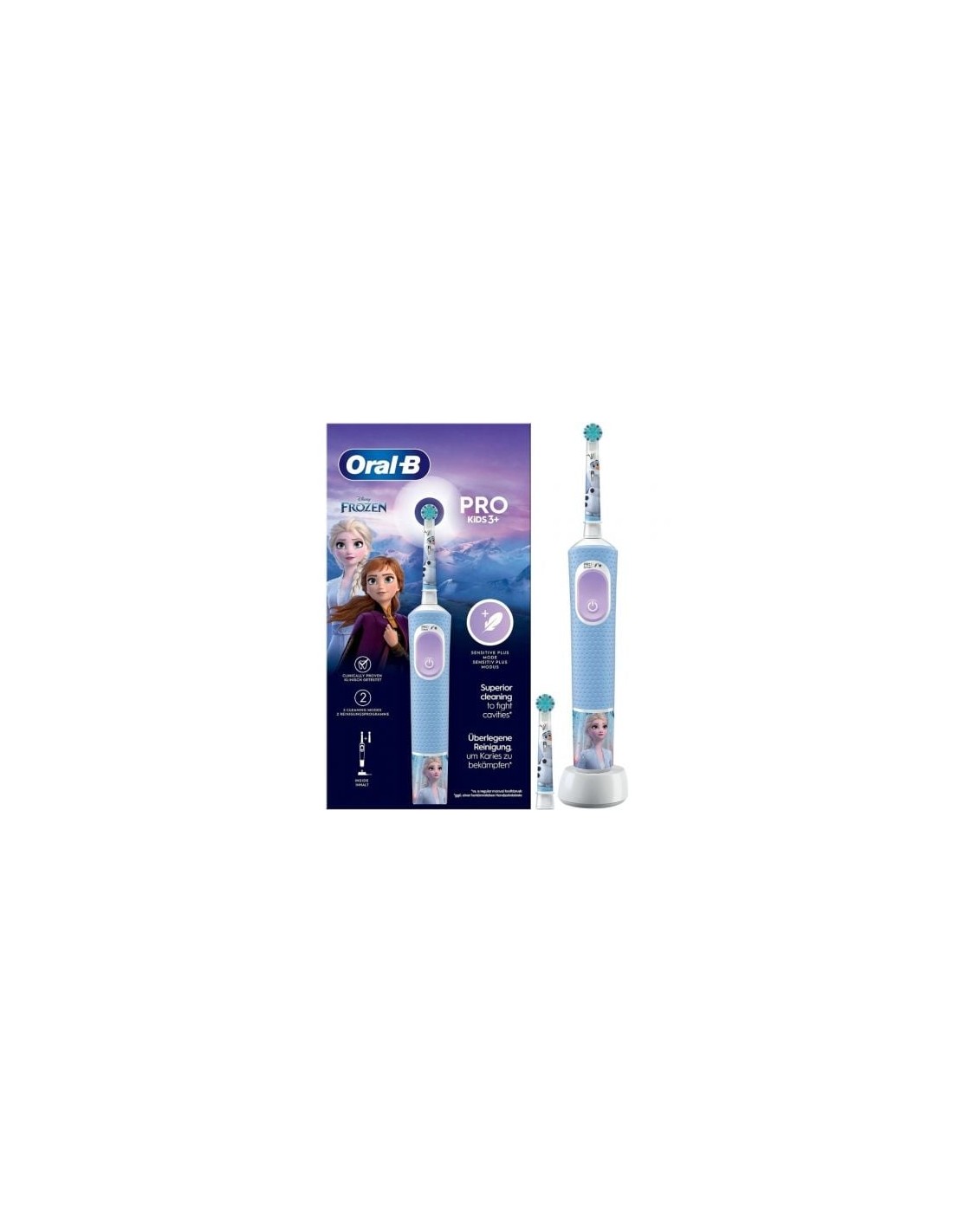 Cepillo de dientes eléctrico Oral-B Pro Kids 3 Frozen, Incluye 1 Recam