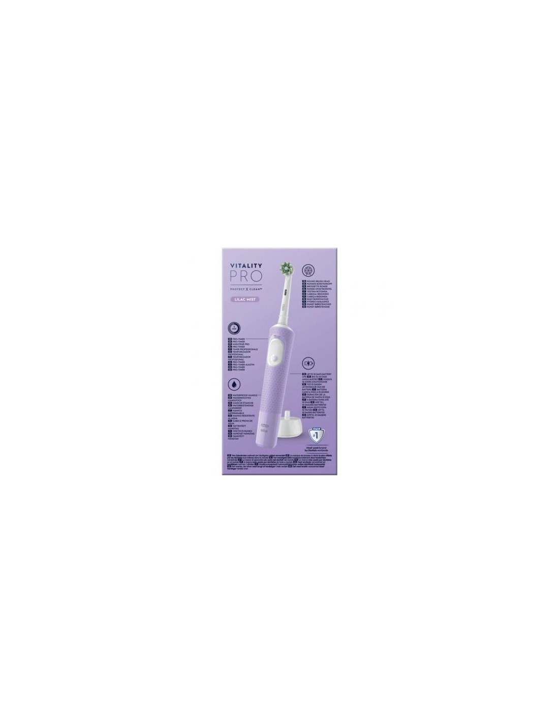 Cepillo de dientes eléctrico Braun Oral-B Vitality Pro, purpura
