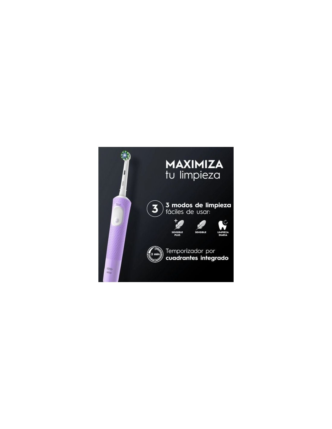 Cepillo de dientes eléctrico Braun Oral-B Vitality Pro, purpura