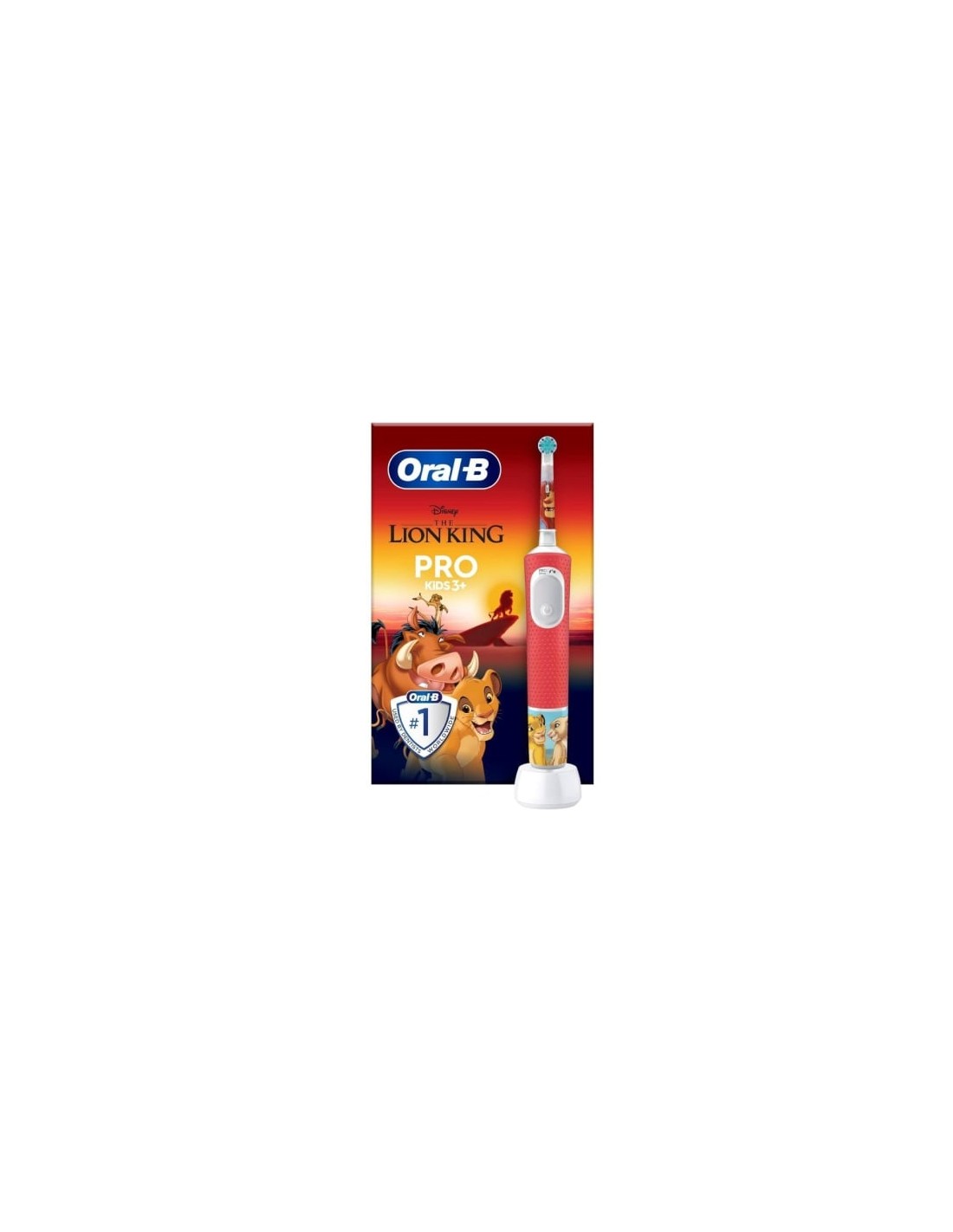 Cepillo de dientes eléctrico Oral-B Pro Kids 3 Rey León, Incluye 1 Rec