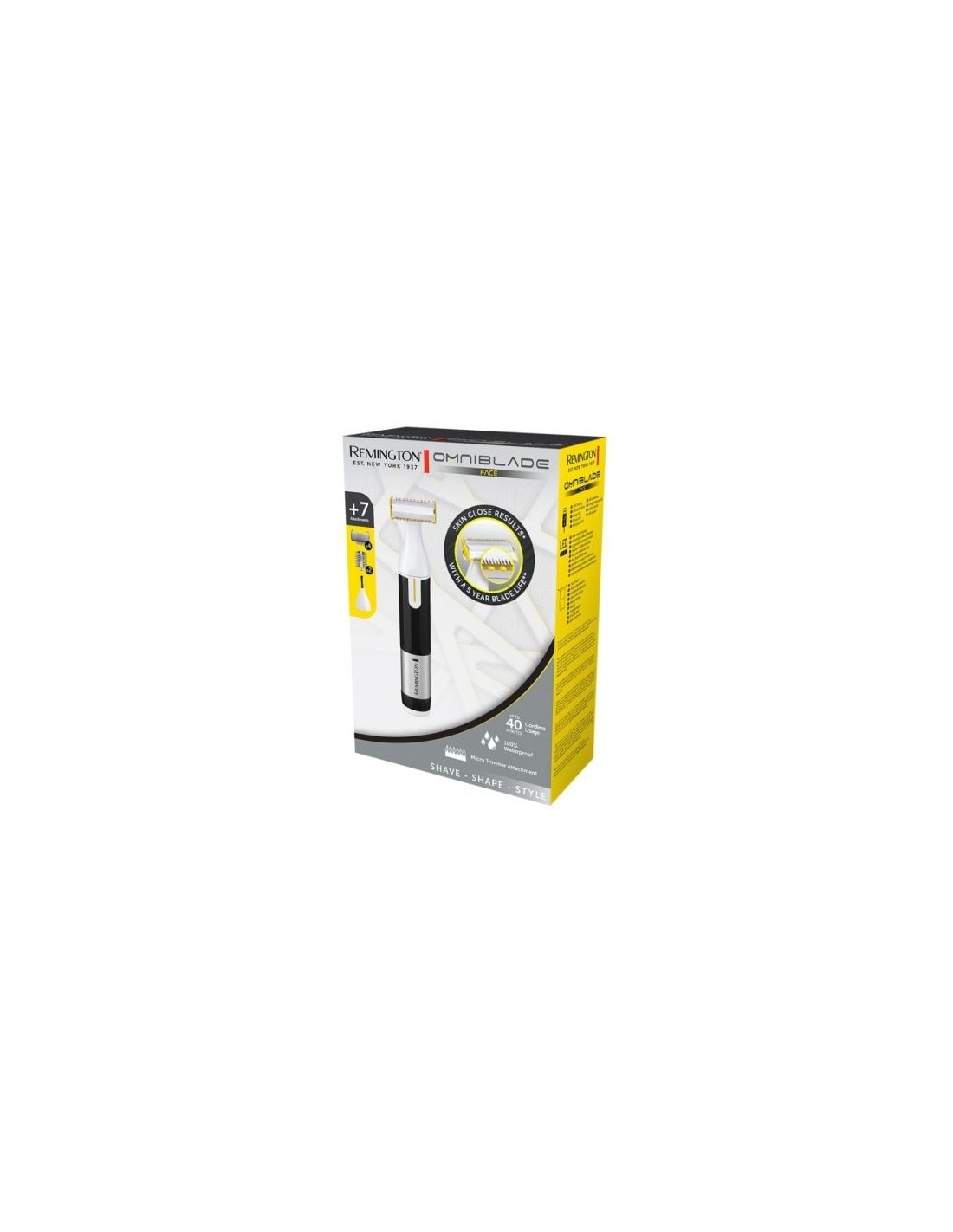 Recortadora Remington Omniblade Face, con batería, 7 Accesorios