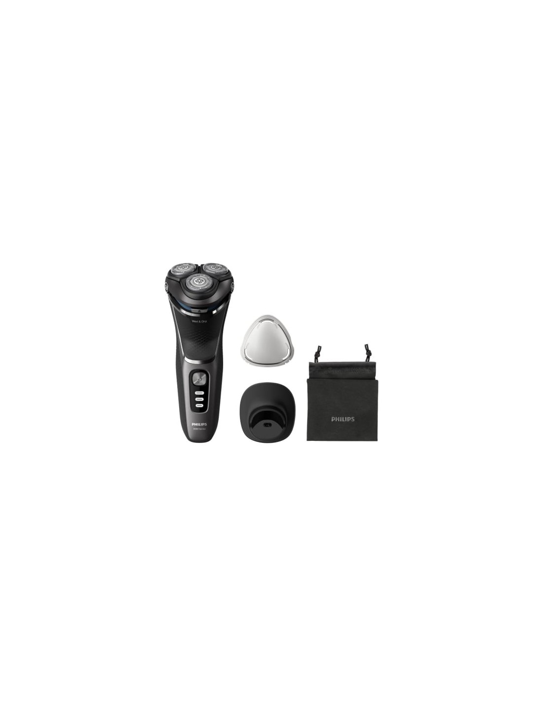Afeitadora Philips Shaver Series 3000 S3343/13, con batería, 4 Accesor