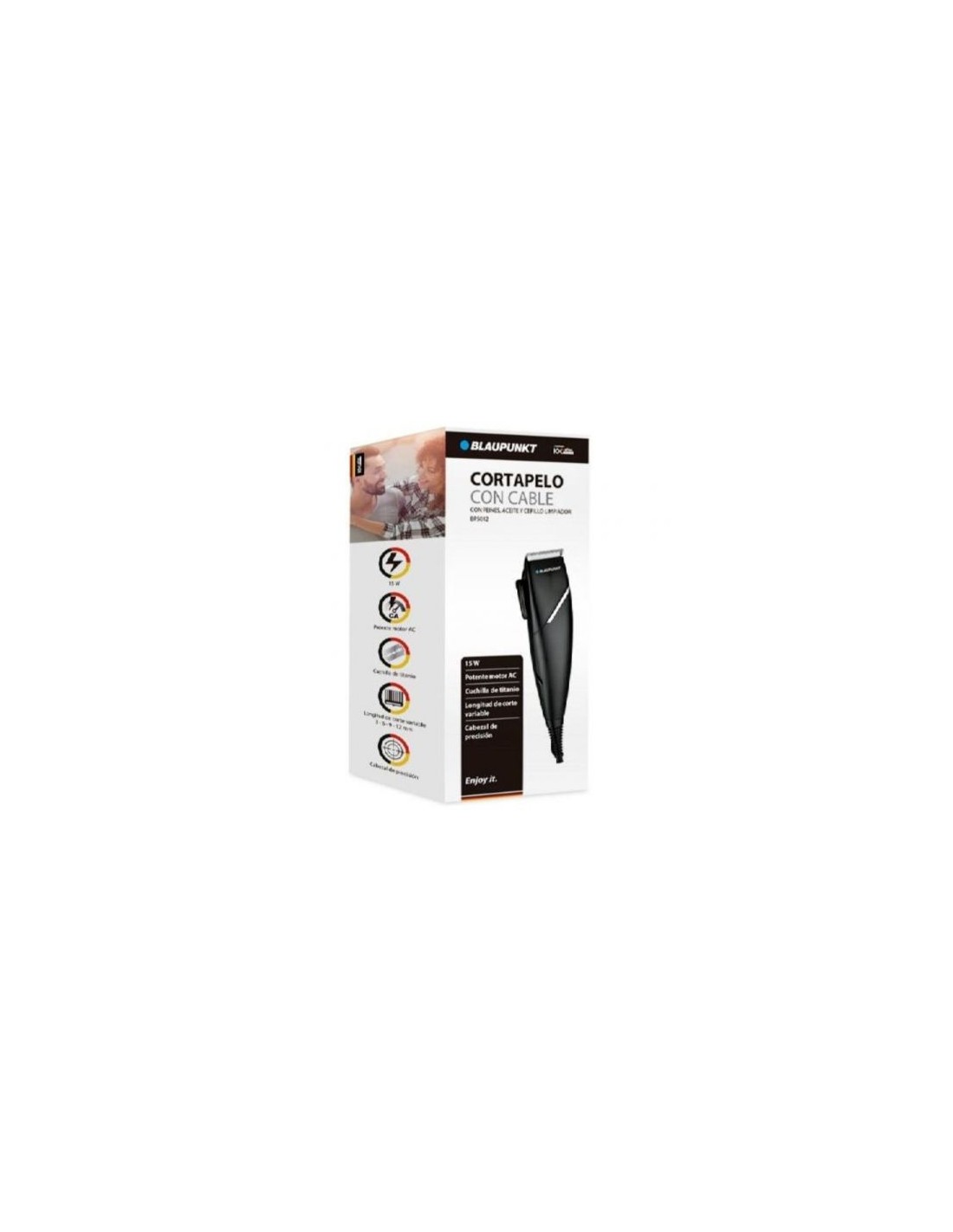 Cortapelos Blaupunkt BP5012 con Cable, 6 Accesorios en Logroño