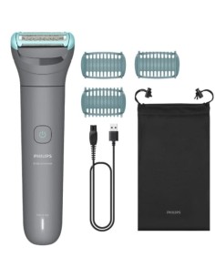 Cortabarbas Philips Body Groomer BG3485/15, con batería, 3 Accesorios