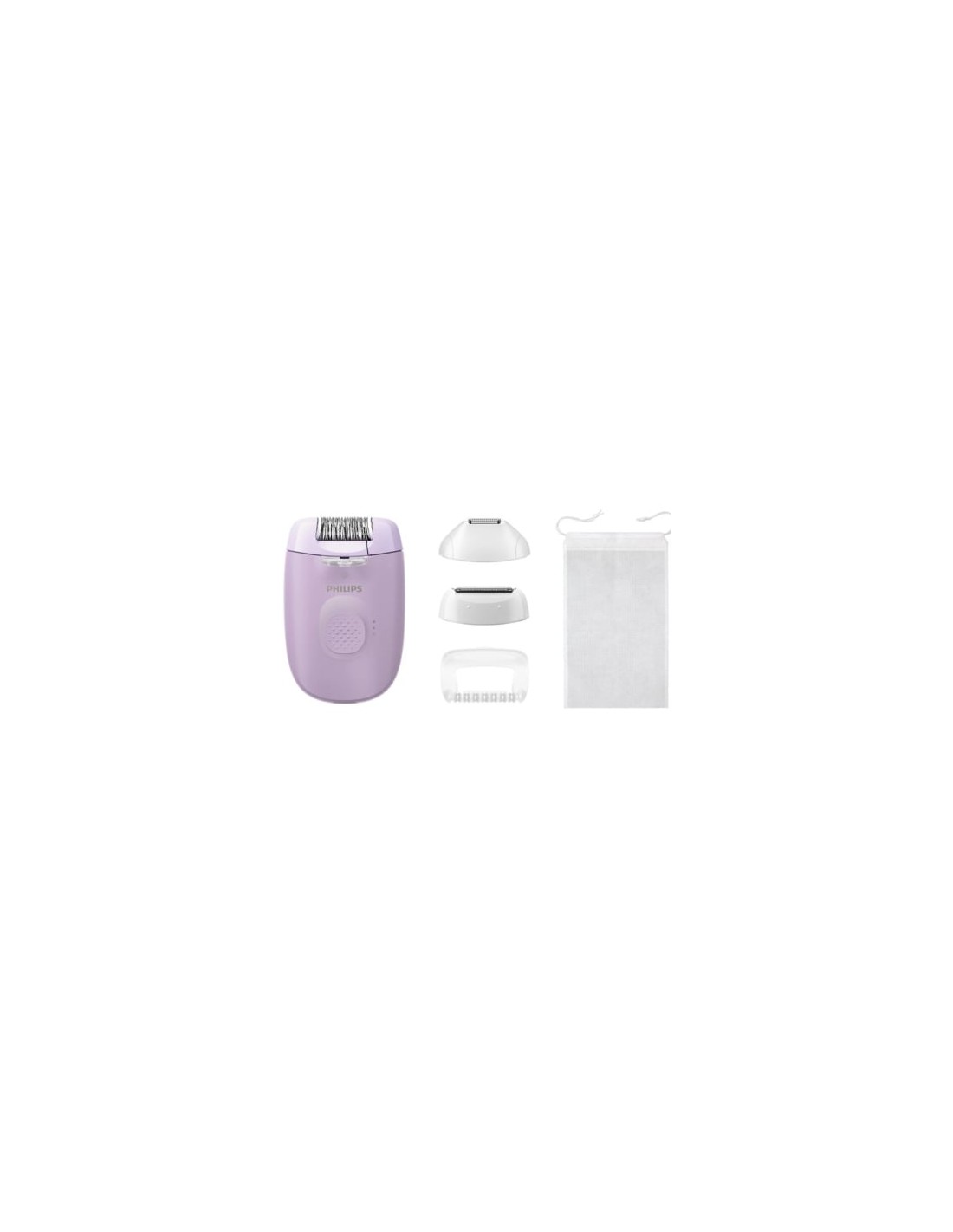 Depiladora Philips Epilator Series 4000 BRE257, con batería, 4 Accesor