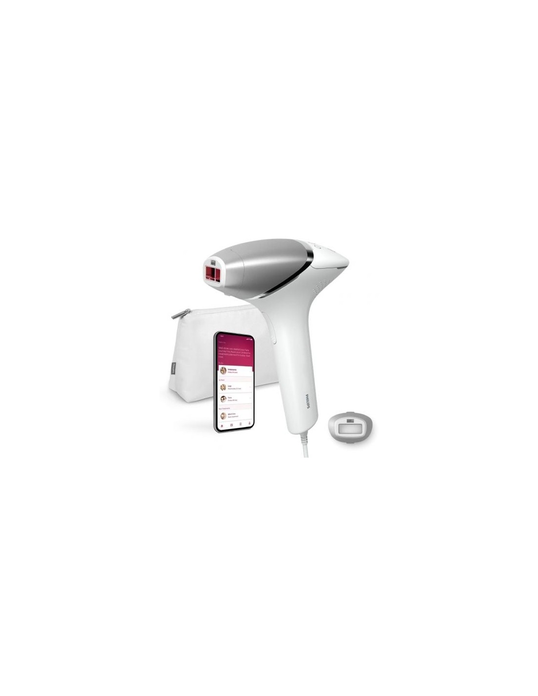 Depiladora de Luz pulsada Philips Lumea IPL Serie 8000 Prestige, con c