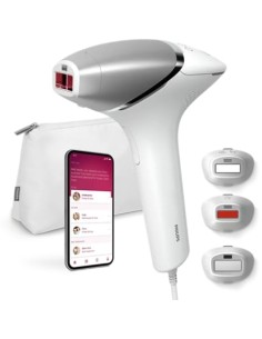 Depiladora de Luz pulsada Philips Lumea IPL Serie 8000, con cable, Inc