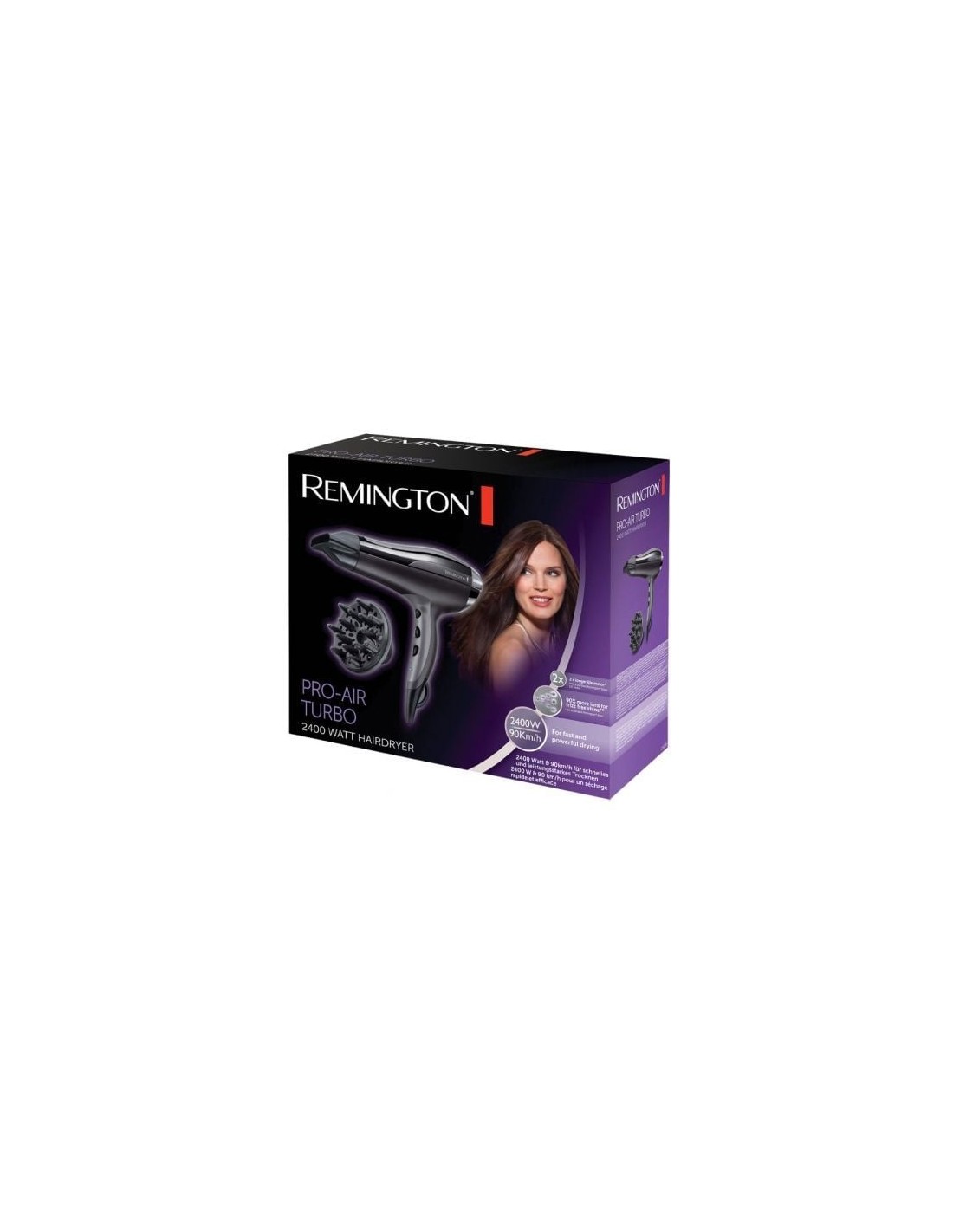 Secador Remington Pro-Air Turbo, 2400W, negro en Logroño