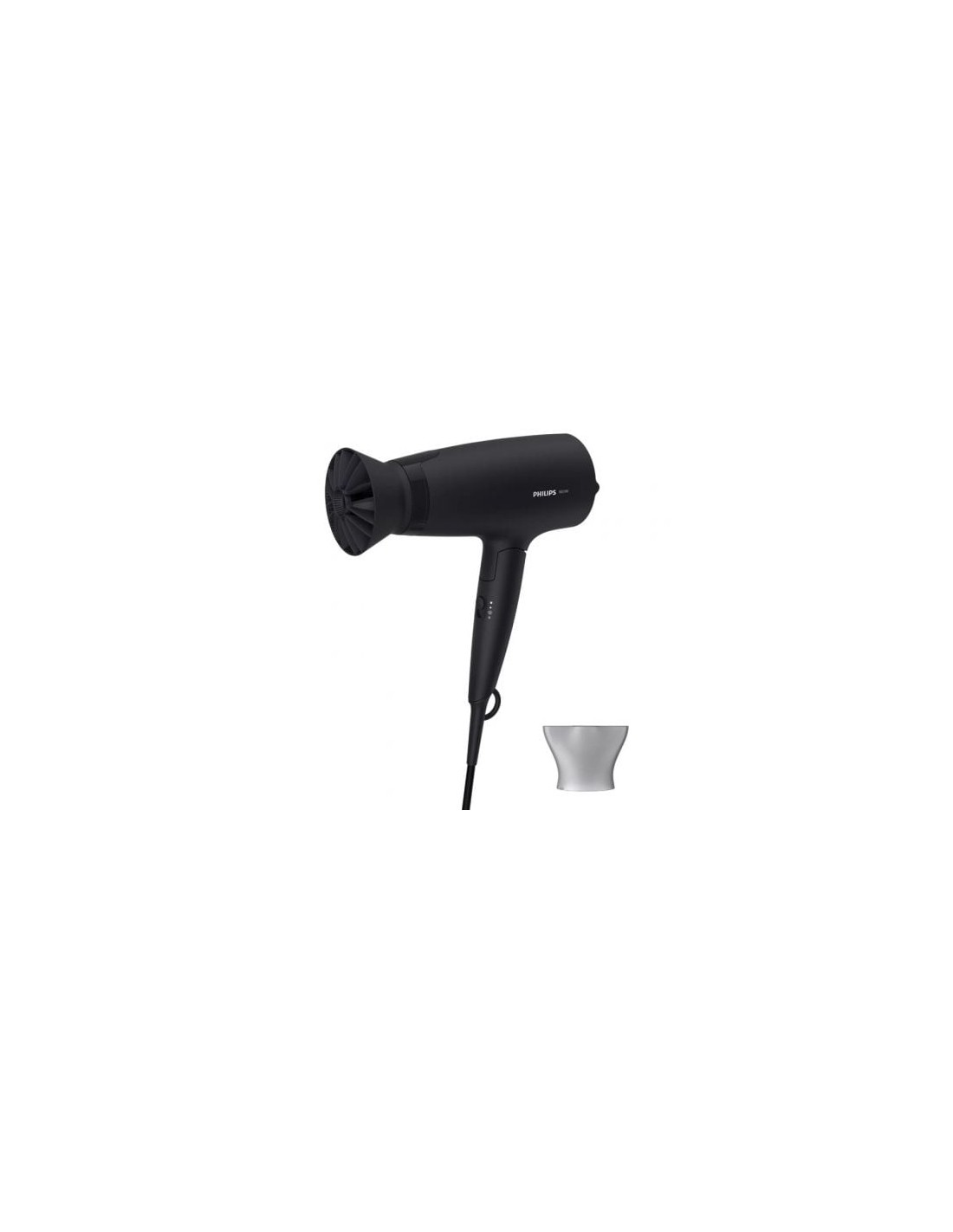 Secador Philips 3000 series BHD308/10, 1600W, negro, 2 Accesorios