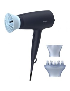Secador Philips 3000 series BHD360, 2100W, iónico, azul, 3 Accesorios