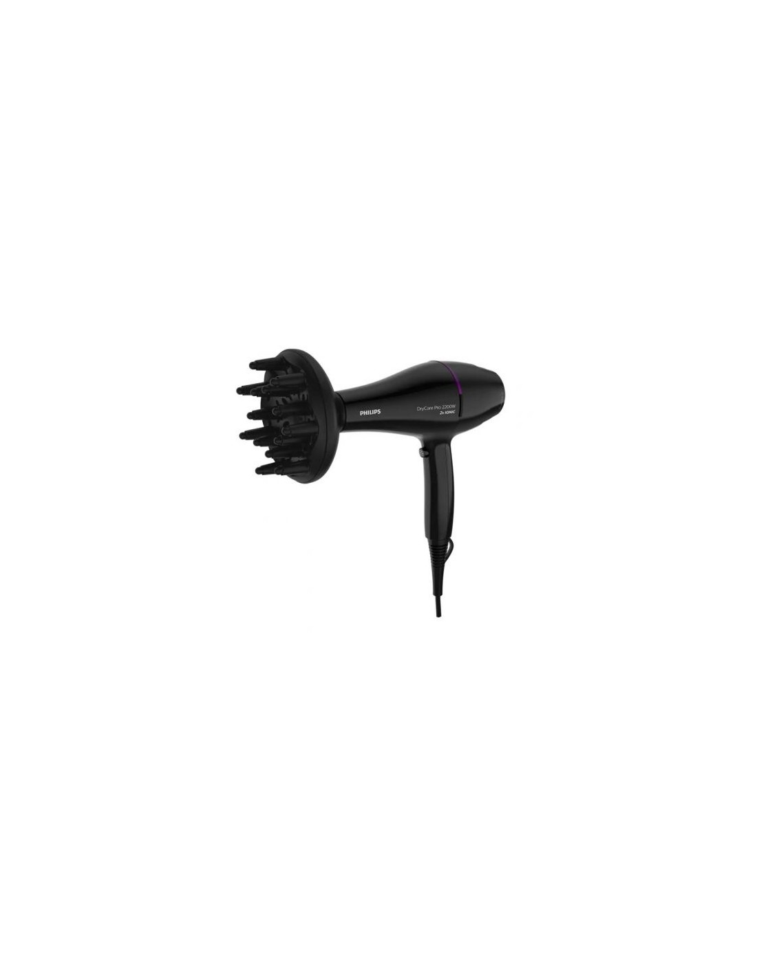 Secador Philips Drycare Pro BHD274, 2200W, negro y violeta en Logroño