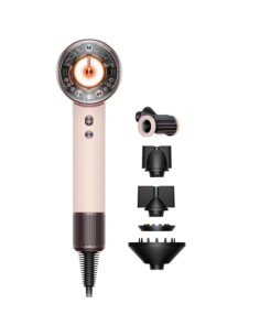 Secador Dyson Supersonic Nural, 1600W, iónico, rosa ceramico y oro ros