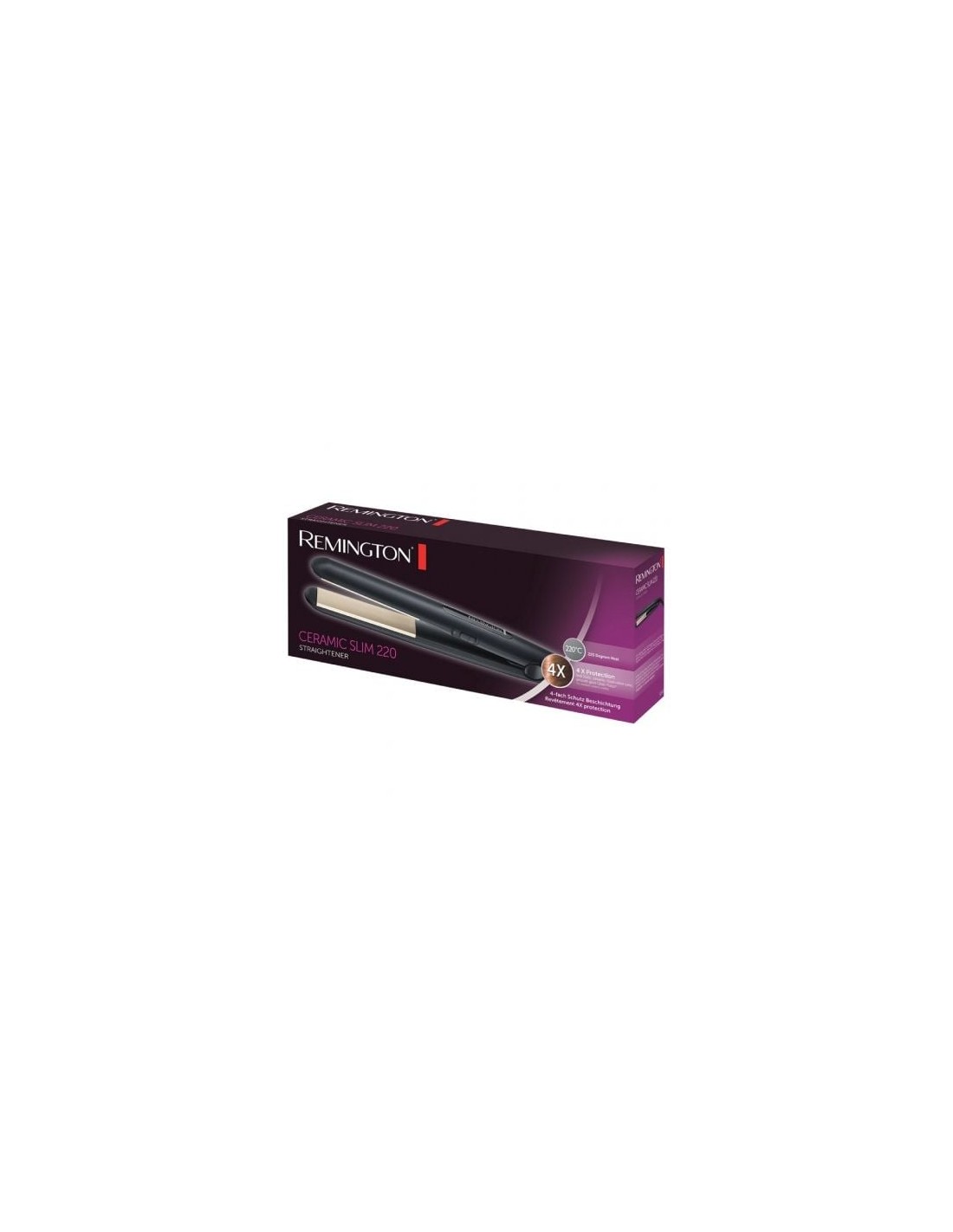 Plancha para el Pelo Remington Ceramic Slim 220 S1510, negro