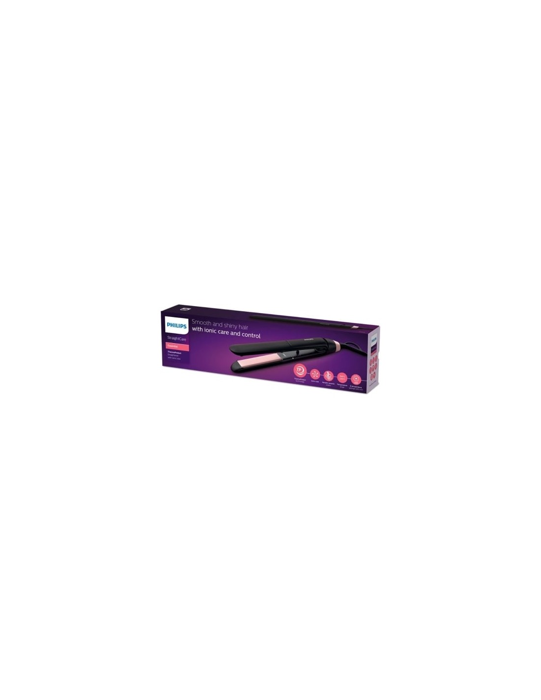 Plancha para el Pelo StraightCare Essential BHS378 ThermoProtect, negr