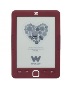 Libro electrónico Woxter Scriba 195, 6", tinta electrónica, rojo
