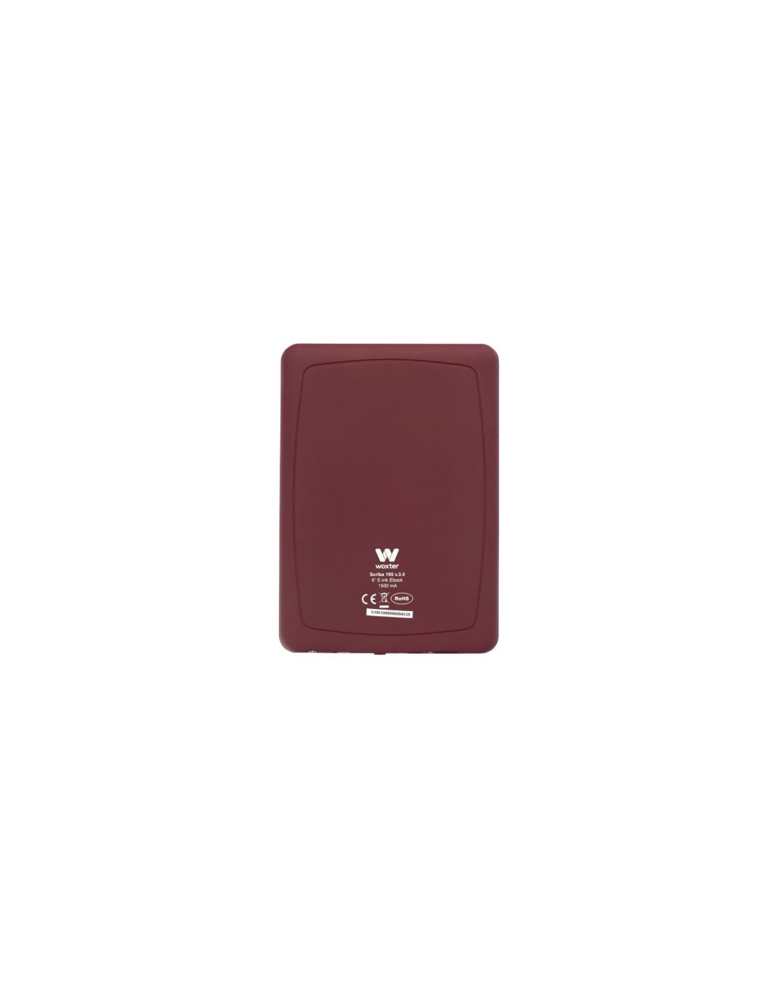 Libro electrónico Woxter Scriba 195, 6", tinta electrónica, rojo
