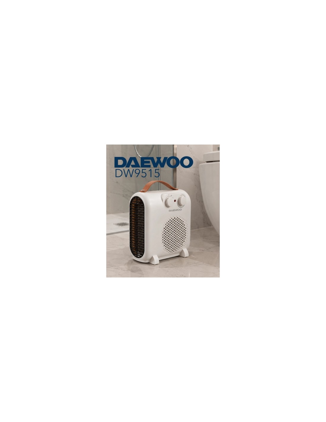 Calefactor termoventilador Daewoo DW9515, 2000W, termostato regulable
