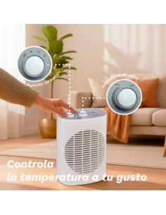 Calefactor termoventilador Grunkel CF-2000LINE, 2000W, termostato regu 2