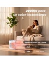 Calefactor termoventilador Grunkel CF-2000LINE, 2000W, termostato regu