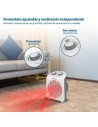 Calefactor termoventilador Grunkel WB-2000PLUSBL, 2000W, termostato re