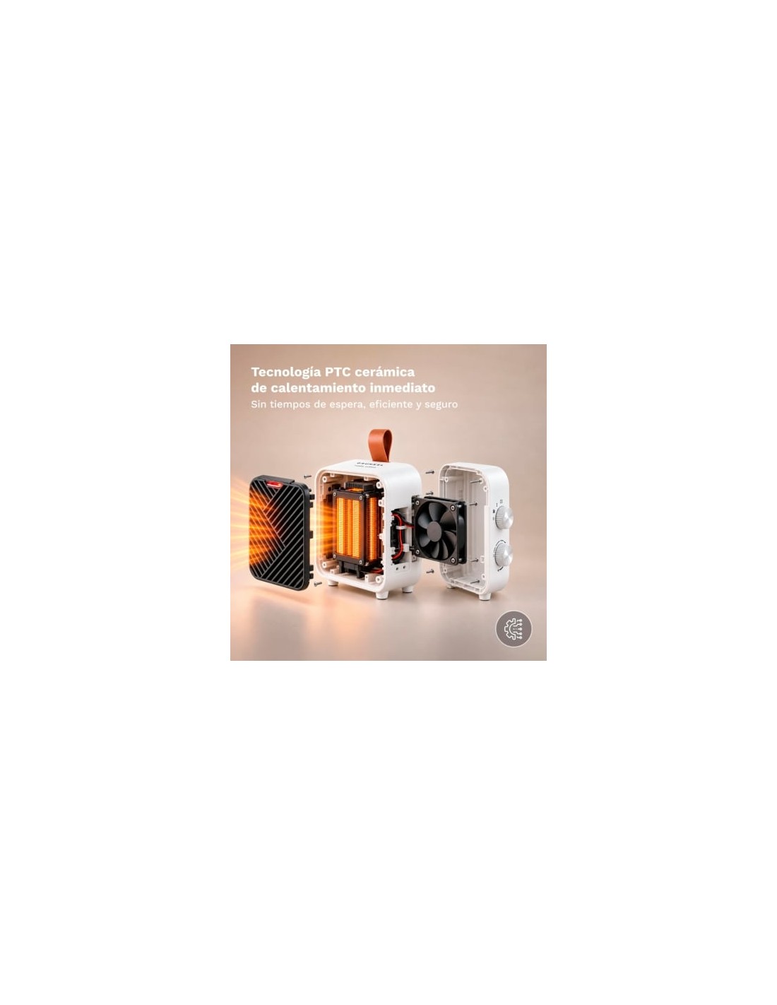 Calefactor Grunkel CF-1500CM, 1500W, termostato regulable en Logroño