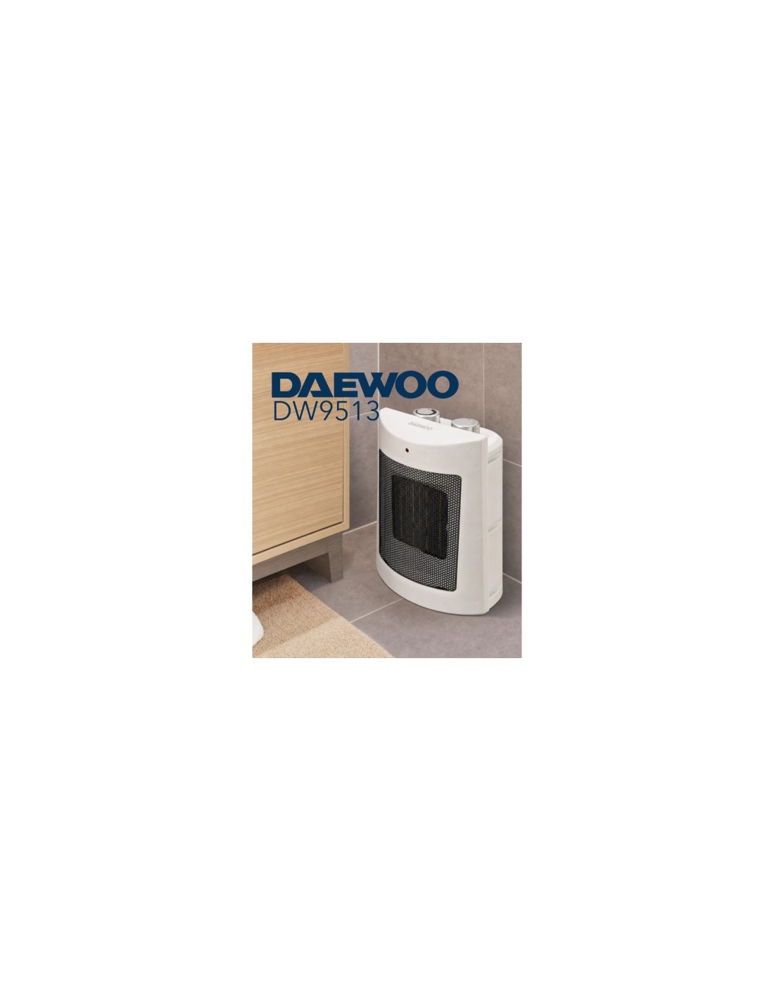 Calefactor Daewoo DW9513, 1800W, termostato regulable en Logroño