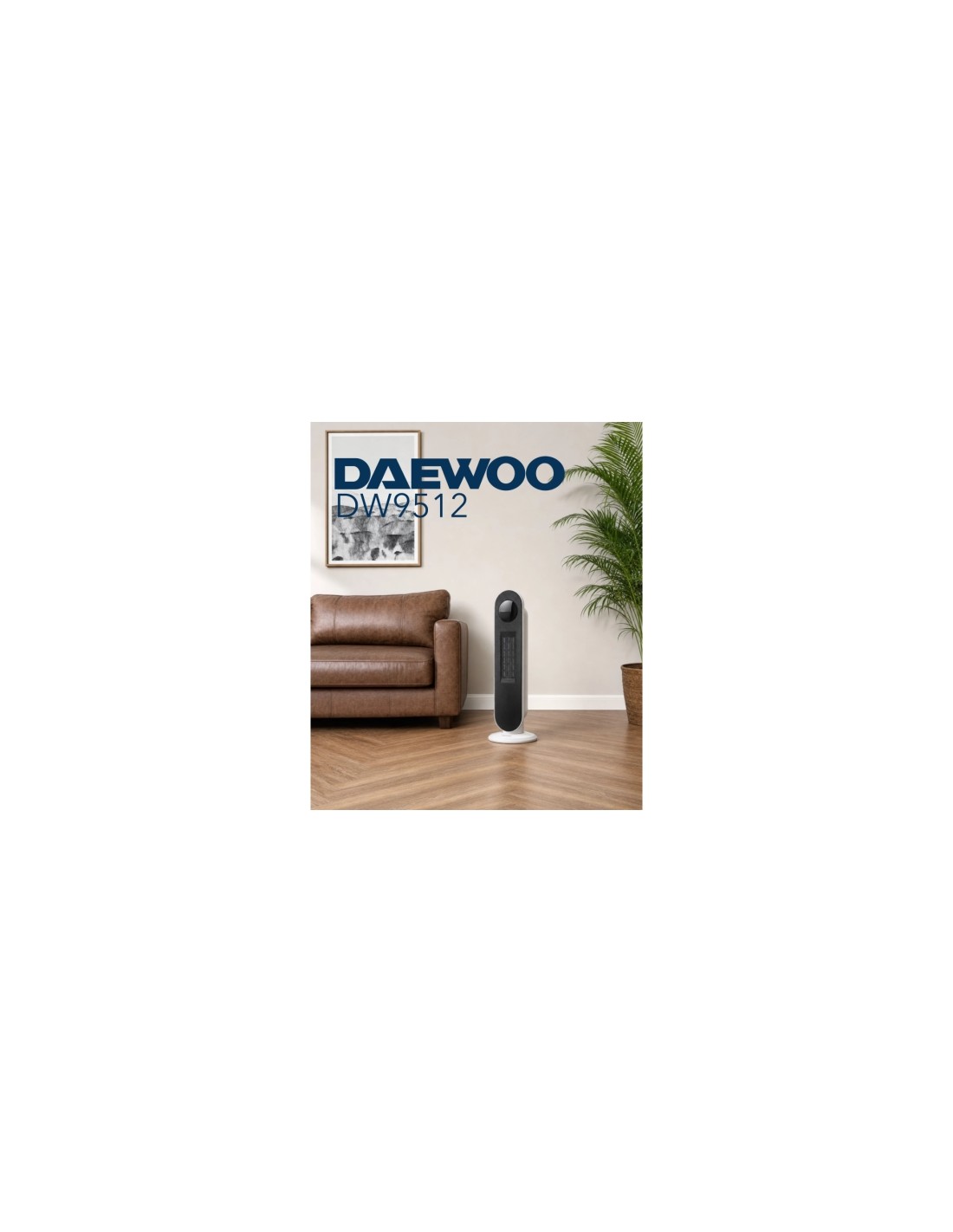Calefactor Daewoo DW9512, 2000W, termostato regulable en Logroño