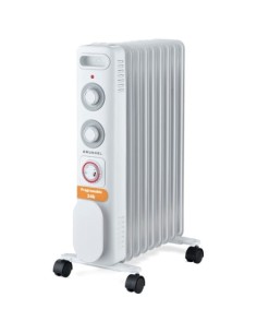 Radiador de aceite Grunkel RD-2500S, 3 potencias, 2500W, 11 elementos 