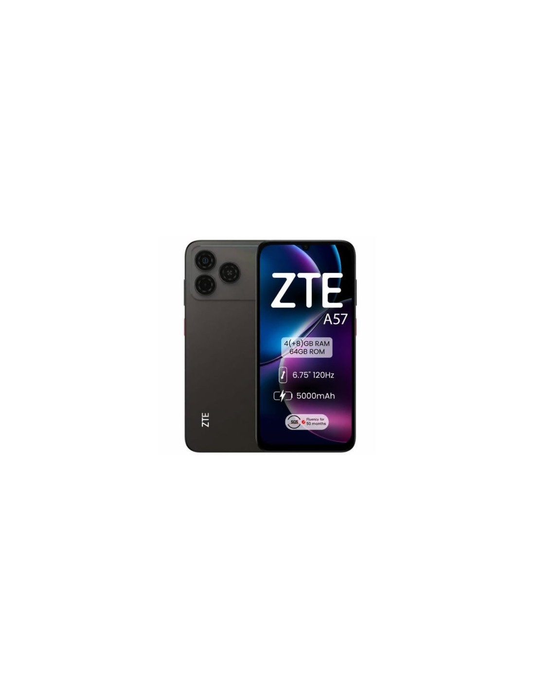 Smartphone ZTE A57 4GB, 64GB, 6.75", negro | El Ocio Virtual